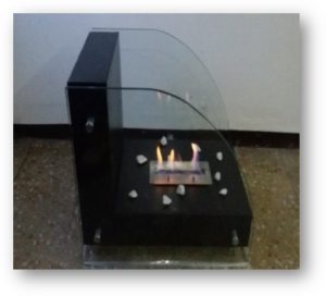 chimenea bioetanol diamante